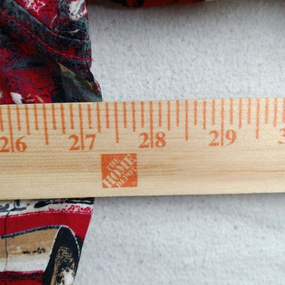 Clearwater Outfitters Mens XXL Christmas Shirt Classic Cars Santa Route 66 Red - Picture 12 of 14